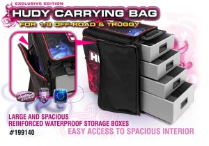 Hudy 1:8 Buggy/Truggy Carry Bag with Tool Bag - Exclusive Edition