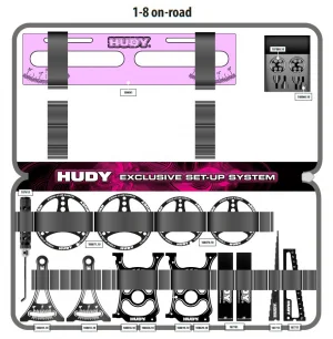 Hudy Set Up System Bag For 1:8 On-Road Cars