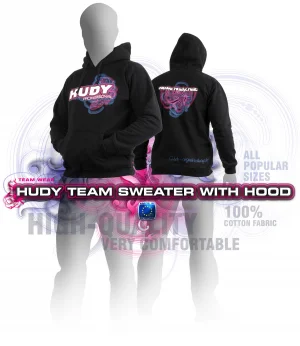 Hudy Sweater Hooded - Black (L)