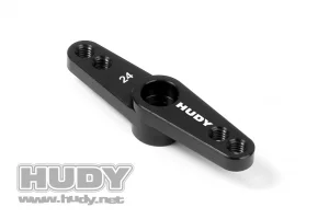 Hudy Aluminium Throttle Servo Horn Hitec - Offset - 24T