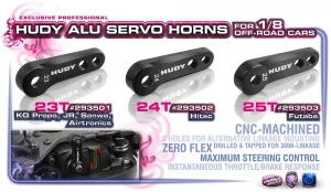 Hudy Aluminium Servo Horn 1:8 Off-Road Futaba - 25T