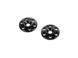 Hudy Aluminium Rear Wing Shim - Black (2)