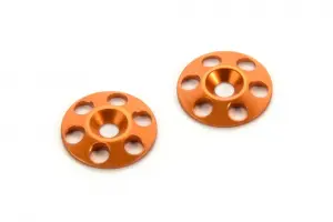 Hudy Aluminium Rear Wing Shim - Orange (2)