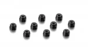 Hudy Aluminium Nut M3 - Black (10)