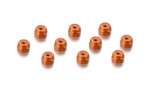 Hudy Aluminium Nut M3 - Orange (10)