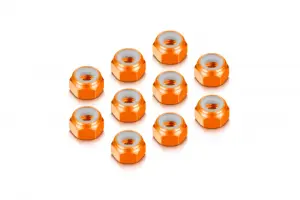 Hudy Aluminium Nut M4 - Orange (10)