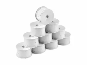 Hudy 1:10 Off-Road Wheel - 2WD/4WD Rear White (10)