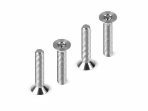 Hudy Titanium Flat Head Screw M3X16 (4)