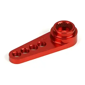 Dynamite Machined Alloy Servo Horn - Single - Red - Futaba Fitment
