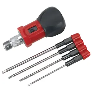 4 Piece Metric Hex Wrench Set with Handle