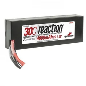 Dynamite Reaction Hard Case LiPo - 7.4V 2S 4000mah 30C - EC3