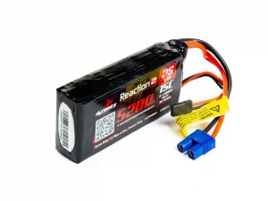 Losi Reaction2 7.4V 5200mAh 2S 15C LiPo - Fits 5IVE-T, Etc