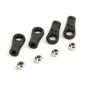 1:8 Buggy Shock Rod Ends & Pivot Balls (4)