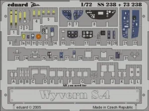 Eduard Photoetch (Zoom) 1:72 - Wyvern S.4 (Trumpeter)