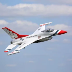 E Flite F-16 Thunderbirds 70mm EDF Jet AS3X SAFE - BNF Basic