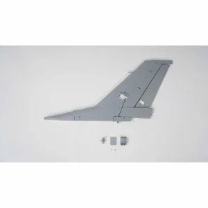 Vertical Fin and Rudder - Gray: F-16 Falcon 80mm
