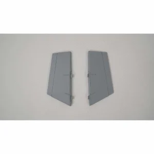 Ventral Fin Set - Gray: F-16 Falcon 80mm