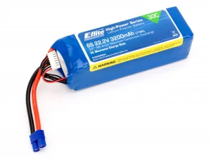 E Flite 22.2v 3200mAh 6S 30C LiPo with 12AWG Lead and EC3 connector