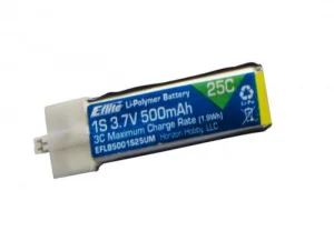 EFlite Blade Glimpse LiPo Battery - 500mAh 1S 3.7V 25C