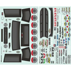 Element RC Enduro Se Utron Body Decal Sheet