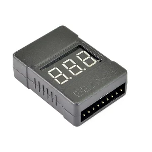 ETronix 1-8S Cased Lipo Battery Voltage Meter With Alarm