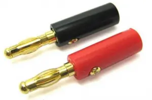eTronix 4.0mm Gold Connector - Red + black