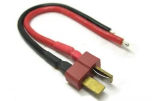 Male Deans Plug On 10Cm 14AWG Silicone Wire