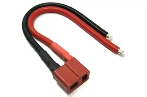 Female Deans Plug On 10Cm 14AWG Silicone Wire