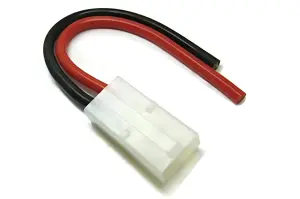 eTronix Female Tamiya Connector With 10Cm 14AWG Silicone Wire