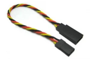 JR Twisted Servo Extension Lead - 10cm (100mm)