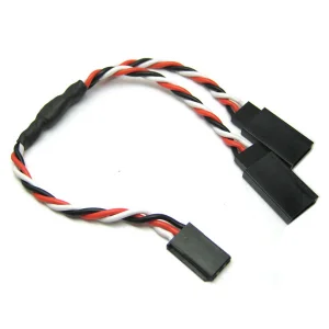eTronix 30Cm 22AWG Futaba Twisted Y Extension Wire