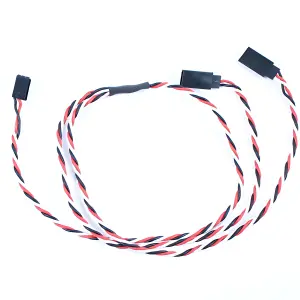 eTronix 60Cm 22AWG Futaba Twisted Y Extension Wire