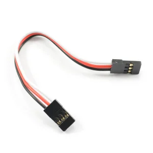 eTronix 10Cm 22AWG Extension Wire W/2 Jr Male Connector