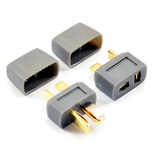 eTronix Deans Plug (1 Male/1 Female) W/Protective Sleeve