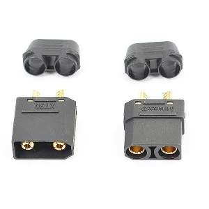 eTronix XT90 Connector (Male/Female) Black