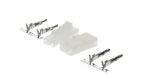 Tamiya Connectors - 1 Pair (1 Male, 1 Female, With Crimp Connectors)