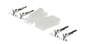 Tamiya Connectors - 1 Pair (1 Male, 1 Female, With Crimp Connectors)