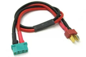 Male Deans To Male Multiplex MPX Adapter (Use Deans Batteries in MPX Planes)