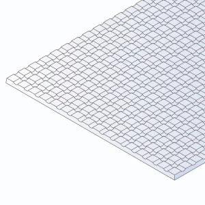 Evergreen 6x12in (15x30cm) Square Tile Sheet .040in (1.0mm) Thick 1:16x1:16in Spacing (1 Sheet per pack)