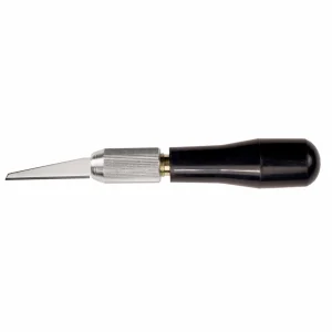 Excel K7 Wood Carving Knife, Black Plastic Handle with Scabbard (Carded)