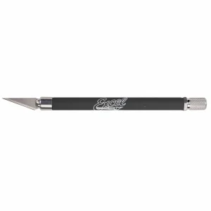 Excel K18 Grip-On Knife with Safety Cap, Black (Carded)