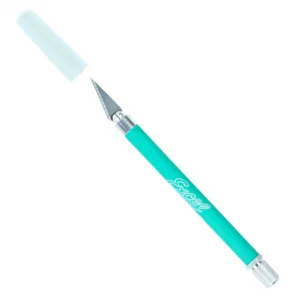 Excel K18 Grip-On Knife with Safety Cap, Green (Carded)
