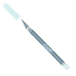Excel K18 Grip-On Knife with Safety Cap, Grey (Carded)