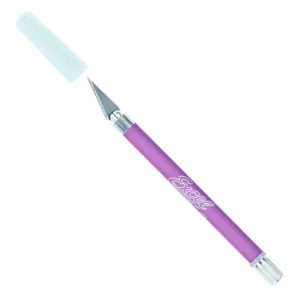 Excel K18 Grip-On Knife with Safety Cap, Purple (Carded)