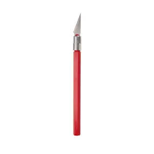 Excel K30 Light Duty Rite-Cut Knife with Safety Cap, Red (Carded)