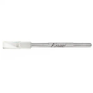Excel K1 Knife, Light Duty Round Aluminium with Safety Cap, 5x #11 Blades (Carded)