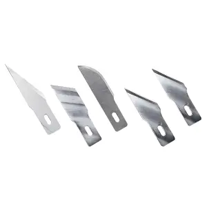 Excel 5 Assorted Heavy Duty Blades (#2, #19, #22, 2x #24), Shank 0.345 (0.88 cm) (5pcs) (Carded)