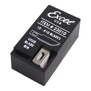 Excel #10 Curved Edge Blade, Shank 0.25 (0.58 cm) (5pcs)(Carded)
