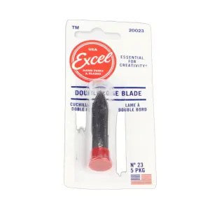 Excel #23 Double Edge Blade, Shank 0.345 (0.88 cm) (5pcs) (Carded)