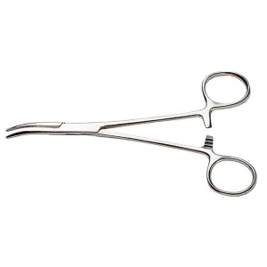 Excel 7.5in Curved Nose Stainless Steel Hemostats (Carded)